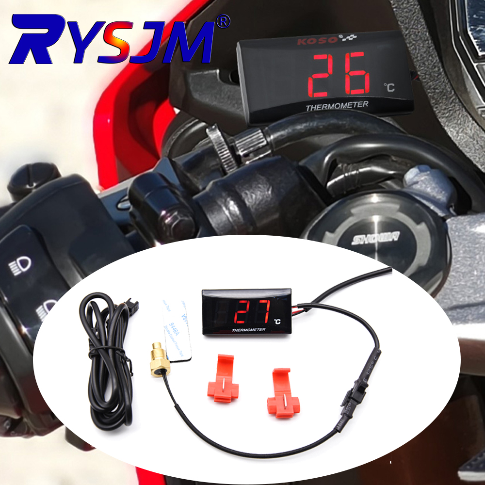 Motorcycle Water Temperature Gauge Mini Thermometer Temp gauges Scooter Racing For XMAX250 300 NMAX CB 400 CB500Xsor
