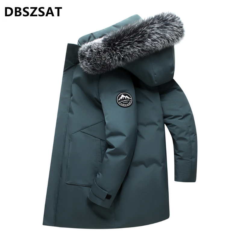2027 XK chaquetas de invierno con capucha chaquetas largas informales Parkas más gruesas y cálidas nuevas prendas de vestir para hombre abrigos de invierno chaquetas delgadas talla 4XL