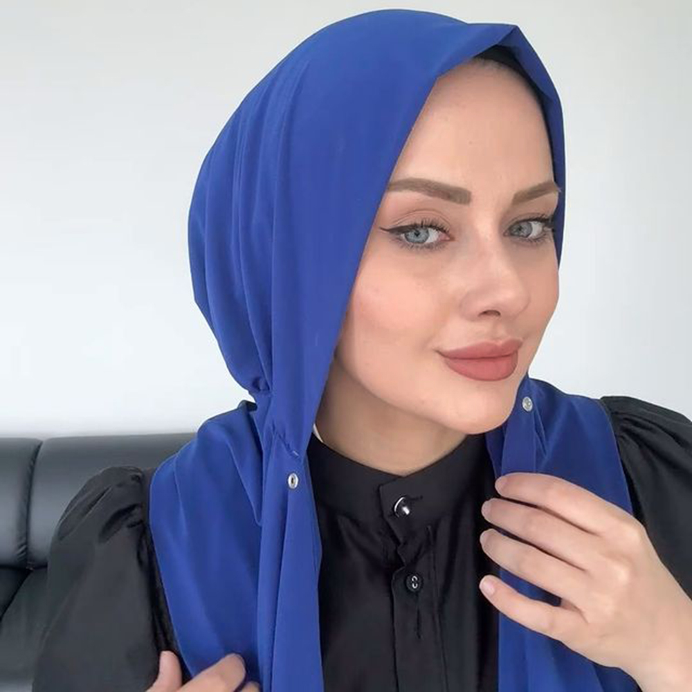 Pronto para usar prendedor instantâneo hijab para mulheres muçulmanas cobertura completa cabeça envolve cachecol islam turbante bonés turbante mujer