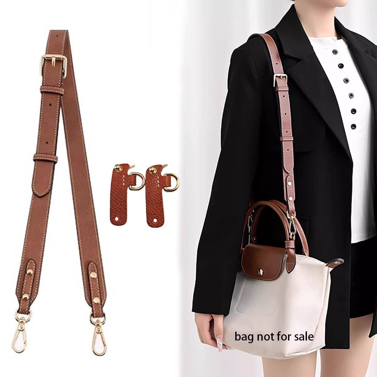 Кожаная сумка через плечо для Longchamp Terra с короткой ручкой, модификация маленькой сумки без перфорационного ремня, аксессуары для сумки