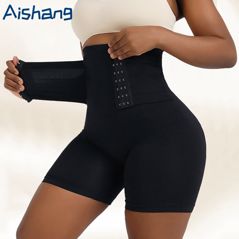 Ropa moldeadora para mujer, Control de barriga, moldeador de cuerpo, Fajas, pantalones cortos con gancho, bragas levantadoras de glúteos, ropa interior de cintura alta, bragas adelgazantes