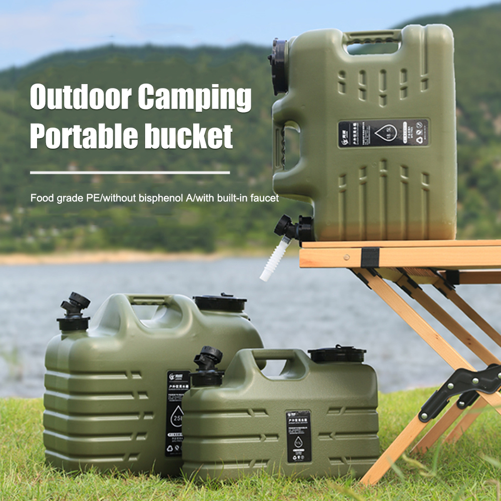10L/11L secchio d'acqua da esterno portatile di grande capacità barile borsa per l'acqua da campeggio Picnic escursionismo auto guida serbatoio dell'acqua contenitore