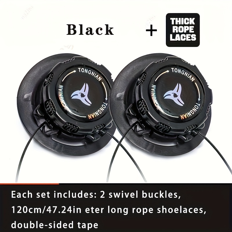 1pair Metal Wire Swivel Automatic Buckle Rope Sneaker ShoeLaces for Kids/Adult No Tie Shoe Laces Quick Lock Shoestrings Sneakers