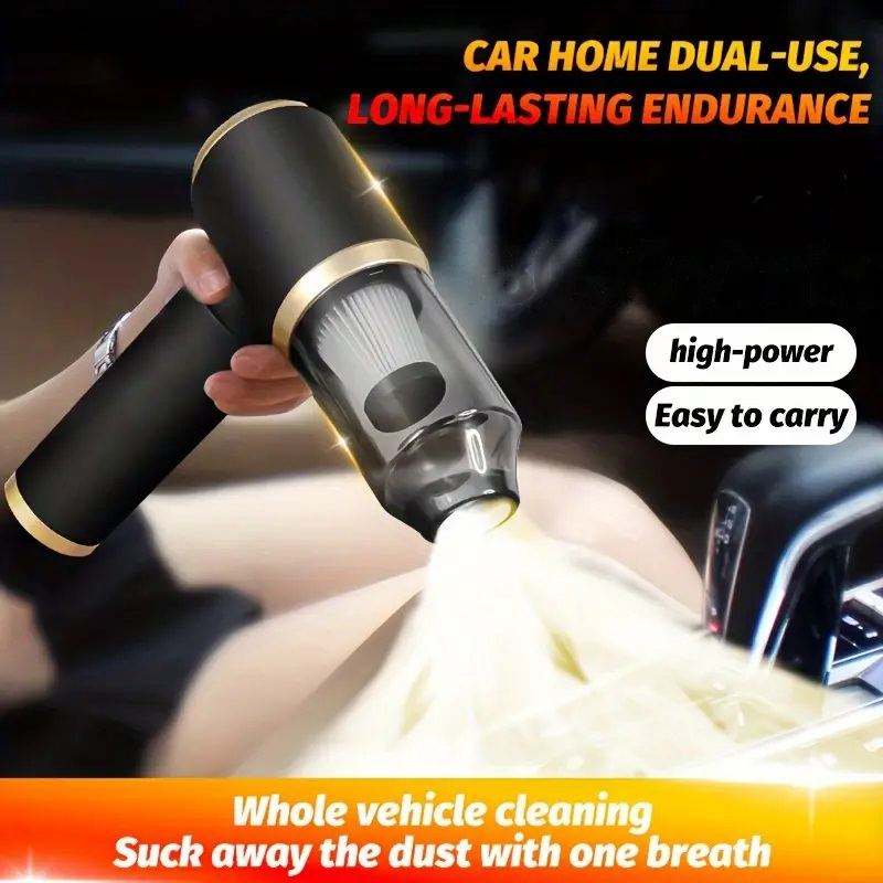 Mini aspirapolvere potente portatile 3 in 1, set da 1, sia per auto che per uso domestico: soffiaggio e aspirazione a doppio uso
