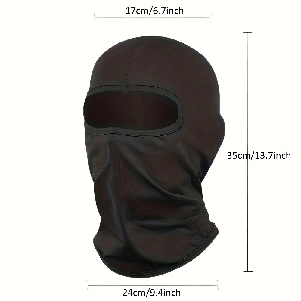 1 Peça/Máscara Balaclava Esportiva de Secagem Rápida, Máscara Facial Completa, Touca Macia e Respirável, Forro para Capacete de Ciclismo, Capuz para Corrida, Caminhada e Pesca