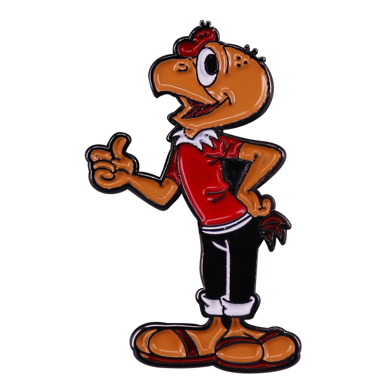 Condoritto Spilla smaltata Cartoon Little Vulture Condor Badge Spilla classica comica Gioielli Zaino Accessori decorativi