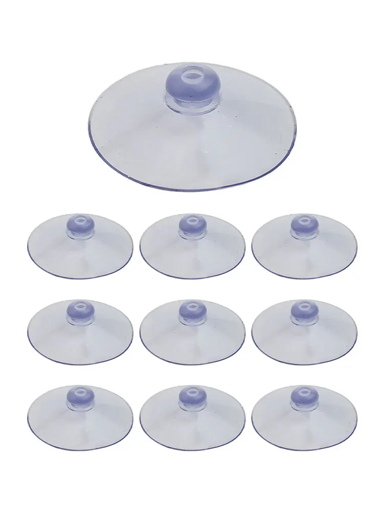 Tête de pièce plus lente, aspiration claire, écrou à pouce standardisé, ventouses sous vide de bain, crochets en PVC transparent pour cuisine HOWall, 55mm, 50mm, 4 pièces, 10 pièces