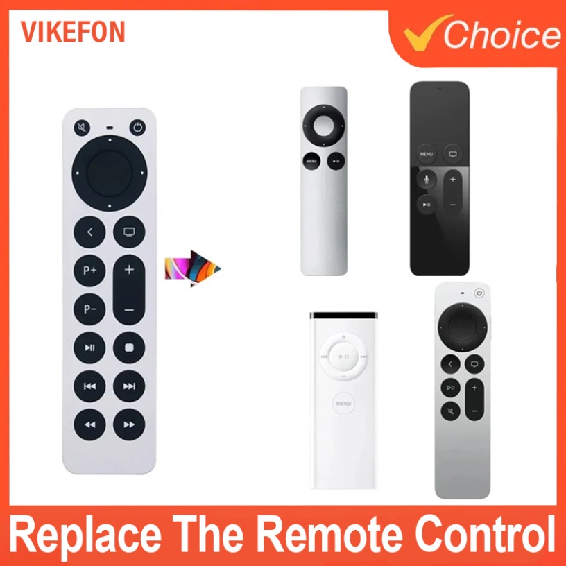 Nowy pilot zdalnego sterowania do Apple TV 4k/Gen 1 2 3 4/ HD A2843 A2737 TVA1625 A1427 A1469 A1378 A1218TV 4K A1842 A2169 (bez funkcji głosowej)