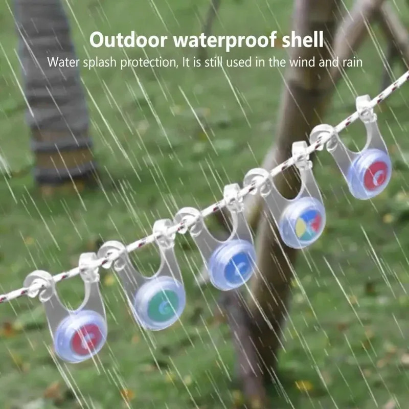 10 LED Rope String Lights, Decorative Fairy Lights for Family Gatherings, Outdoor Camping, Fishing & Tent Decoration