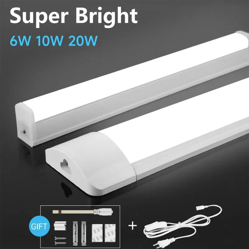Luz de cozinha super brilhante sob luzes do armário 20w 10 6 luzes led para cozinha 220v 110v iluminação de cozinha led tubo de luz