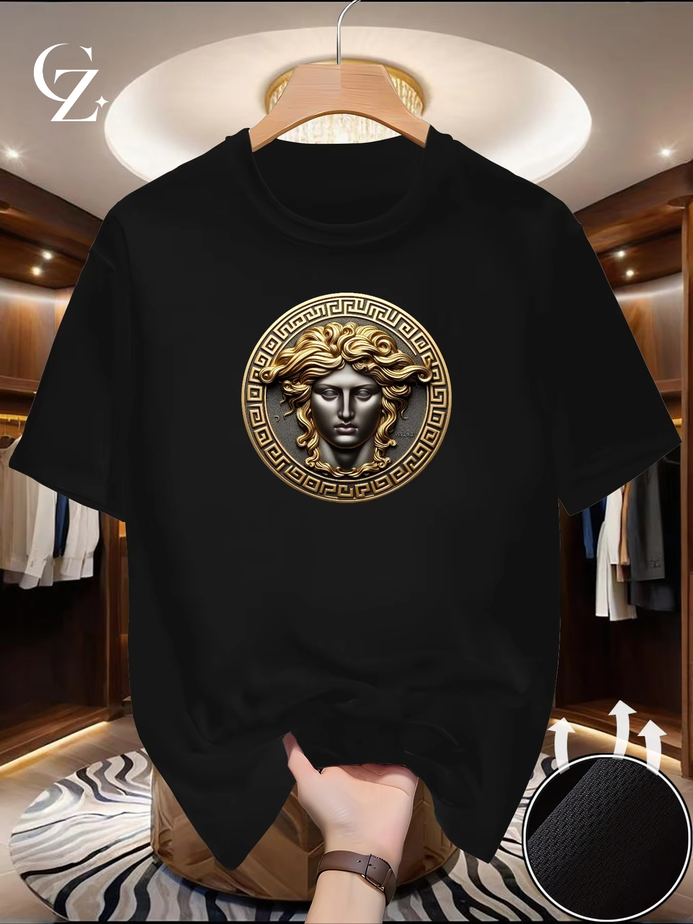 新しいラウンドネックランニング Tシャツ男性夏薄いトップアートプリント速乾性半袖通気性フィットネススポーツ Tシャツ着用