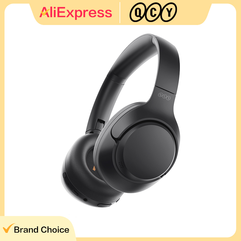Casque audio sans fil Bluetooth 5.4 QCY H3 ANC Hi-Res Audio, circum-auriculaire, 60 heures d'autonomie, réduction de bruit active hybride 43 dB