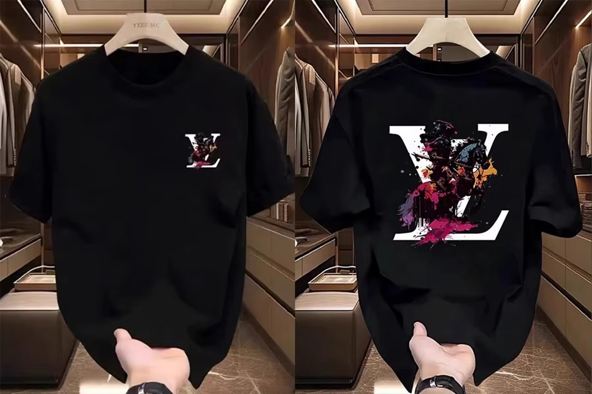 Modne marki, koreańska fala, ekskluzywne, stylowe męskie i damskie T-shirty z krótkim rękawem, okrągły dekolt, nadruk, półrękawki, casualowe.