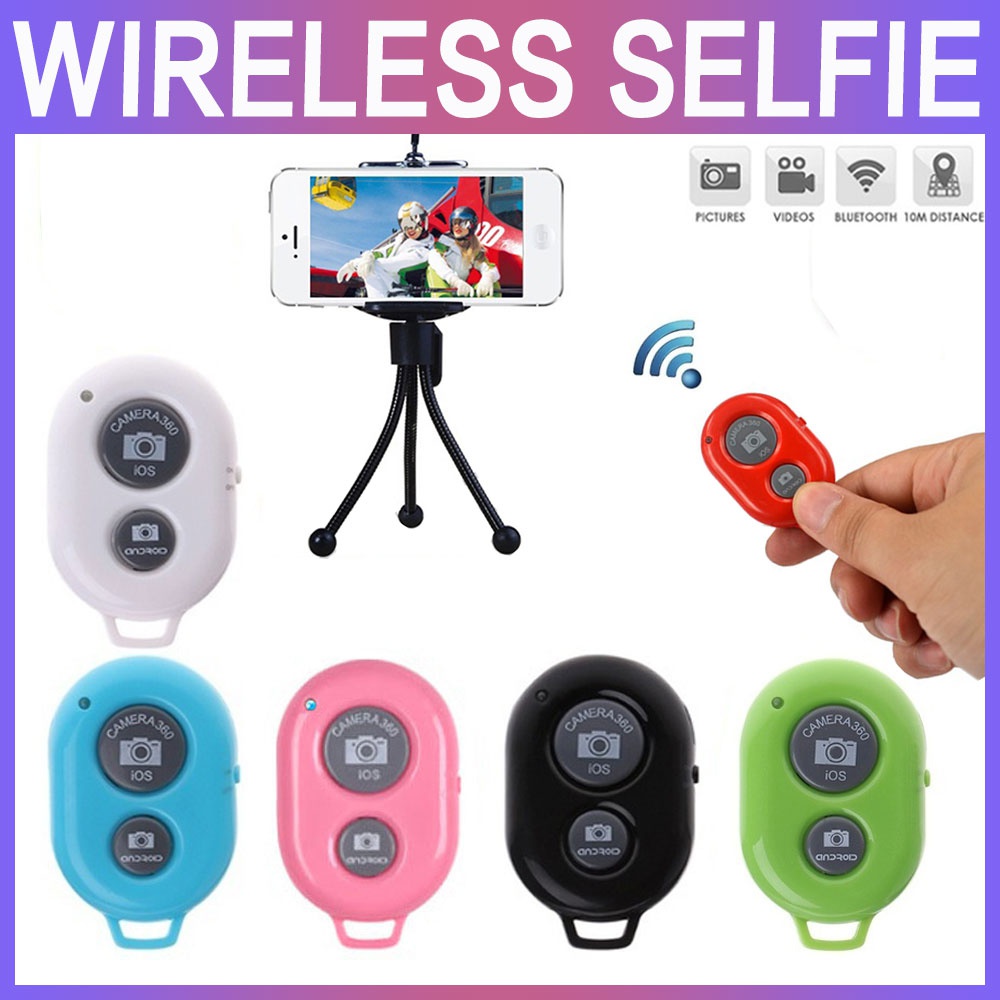 STONEGO Bluetooth 무선 셔터 리모콘, 휴대폰 셀카봉 모노포드 셔터 셀카 미니 리모콘