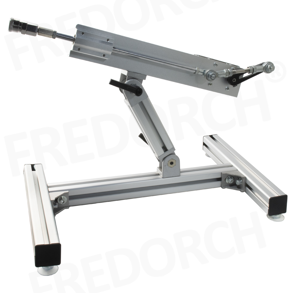 FREDORCH DIY Telescopic Linear Actuator Kit With Aluminium Alloy Stand And Power Adapter Speed Regulation Free End Connector