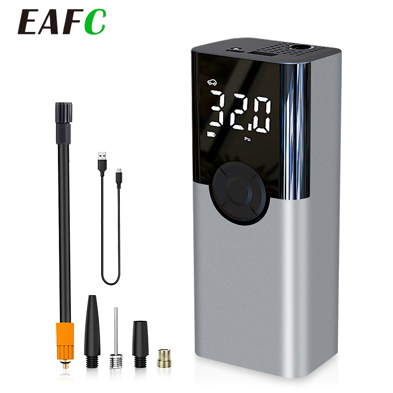 4000mAh Auto Luchtcompressor 150PSI Elektrische Draadloze Draagbare Bandenpomp voor Motor Fiets Boot AUTO Band Ballen