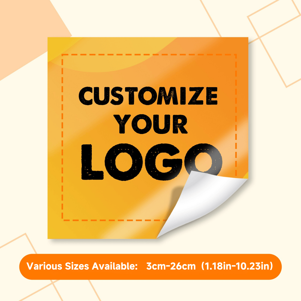 Pegatinas personalizadas, etiquetas con logotipo personalizado a prueba de agua, pegatinas cuadradas personalizadas para boda, bautismo, fiesta, logotipo de empresa, embalaje de regalo