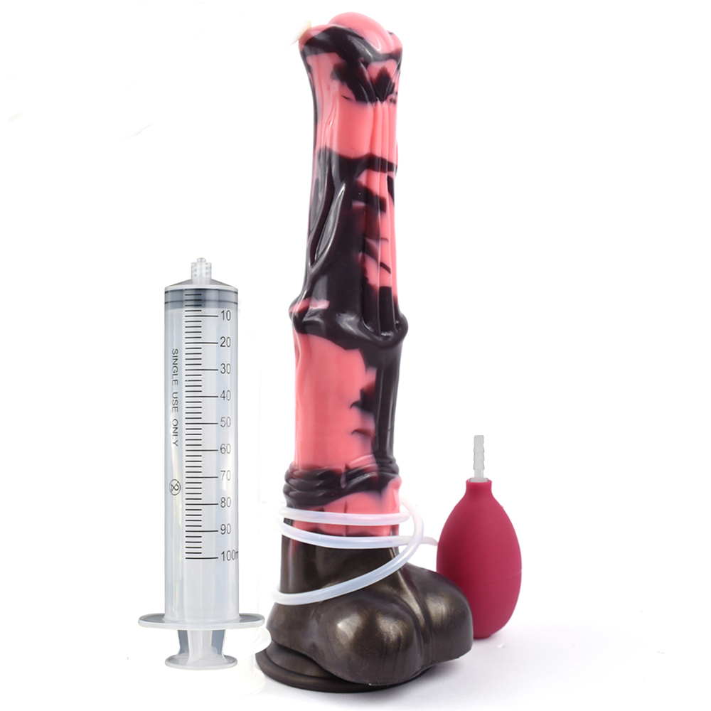 FAAK fantaisie grand gode cheval d'éjaculation avec ventouse Spray liquide longue éjacule pénis jouets sexuels pour femmes hommes navire des états-unis