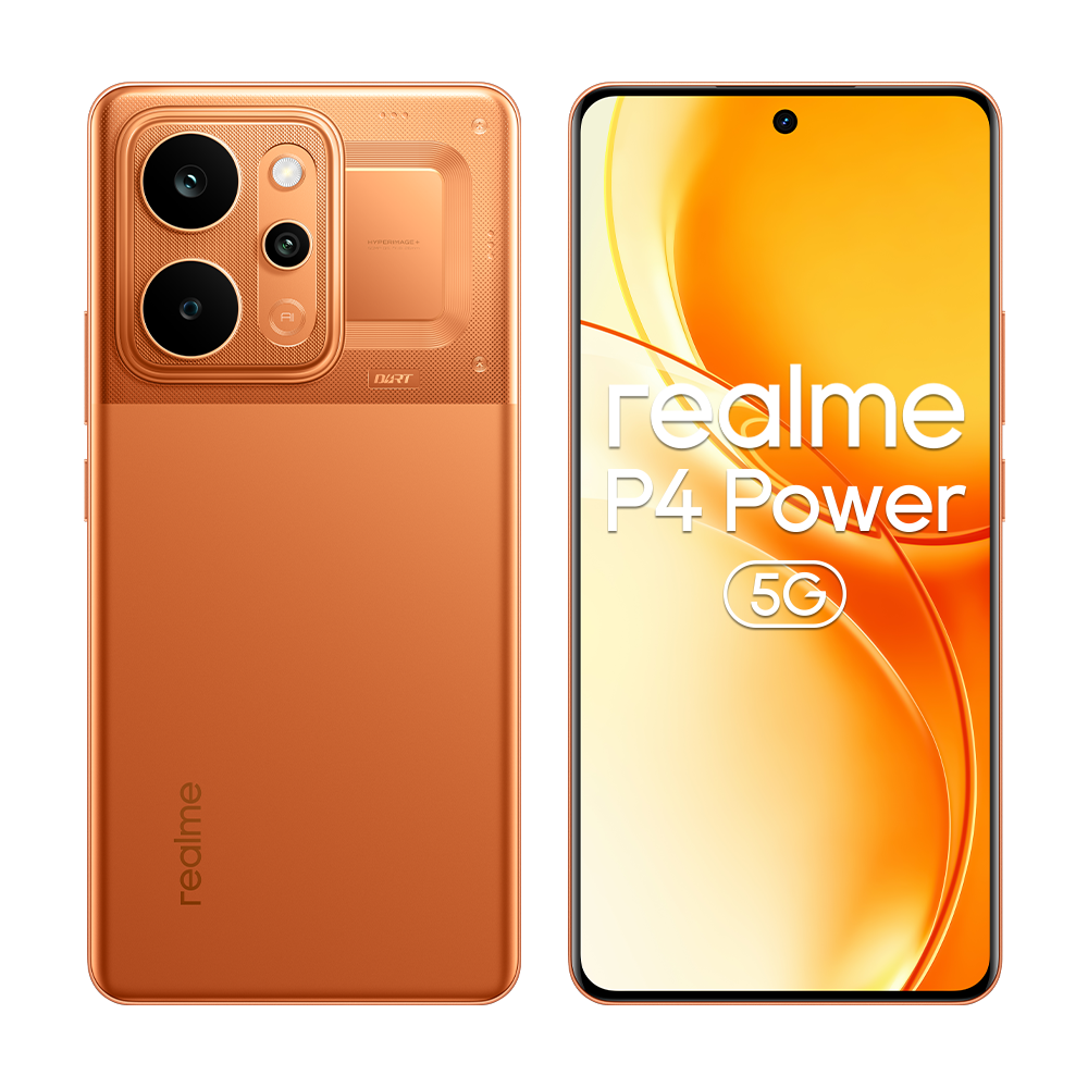Smartphone realme P4 Power 5G com Bateria de 10001mAh, Carregamento de 80W, Tela Curva de 6.8" 144Hz, Chipset Dimensity 7400 Ultra, Câmera Sony de 50MP