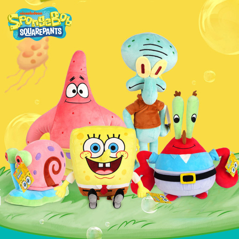Spongebob Patrick Star Eugene H. Krabs Gary ślimak pluszowa zabawka rzuć poduszka dekoracje na Halloween prezent urodzinowy chłopiec