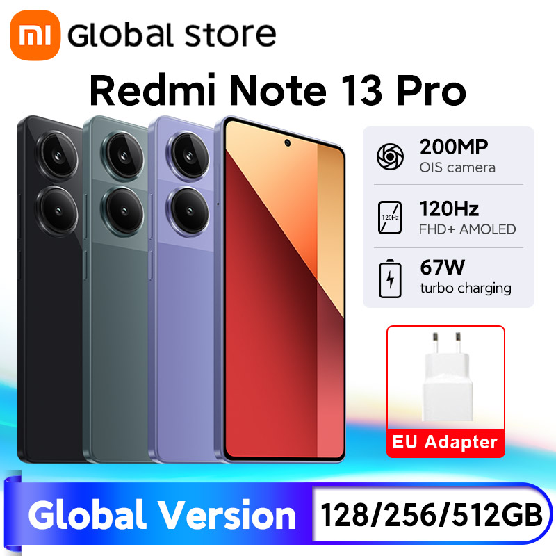 ใหม่ทั่วโลกรุ่น Xiaomi Redmi หมายเหตุ 13 Pro 4G สมาร์ทโฟน MTK Helio G99-Ultra 6.67 "จอแสดงผล AMOLED 67W Turbo Charge 5000mAh