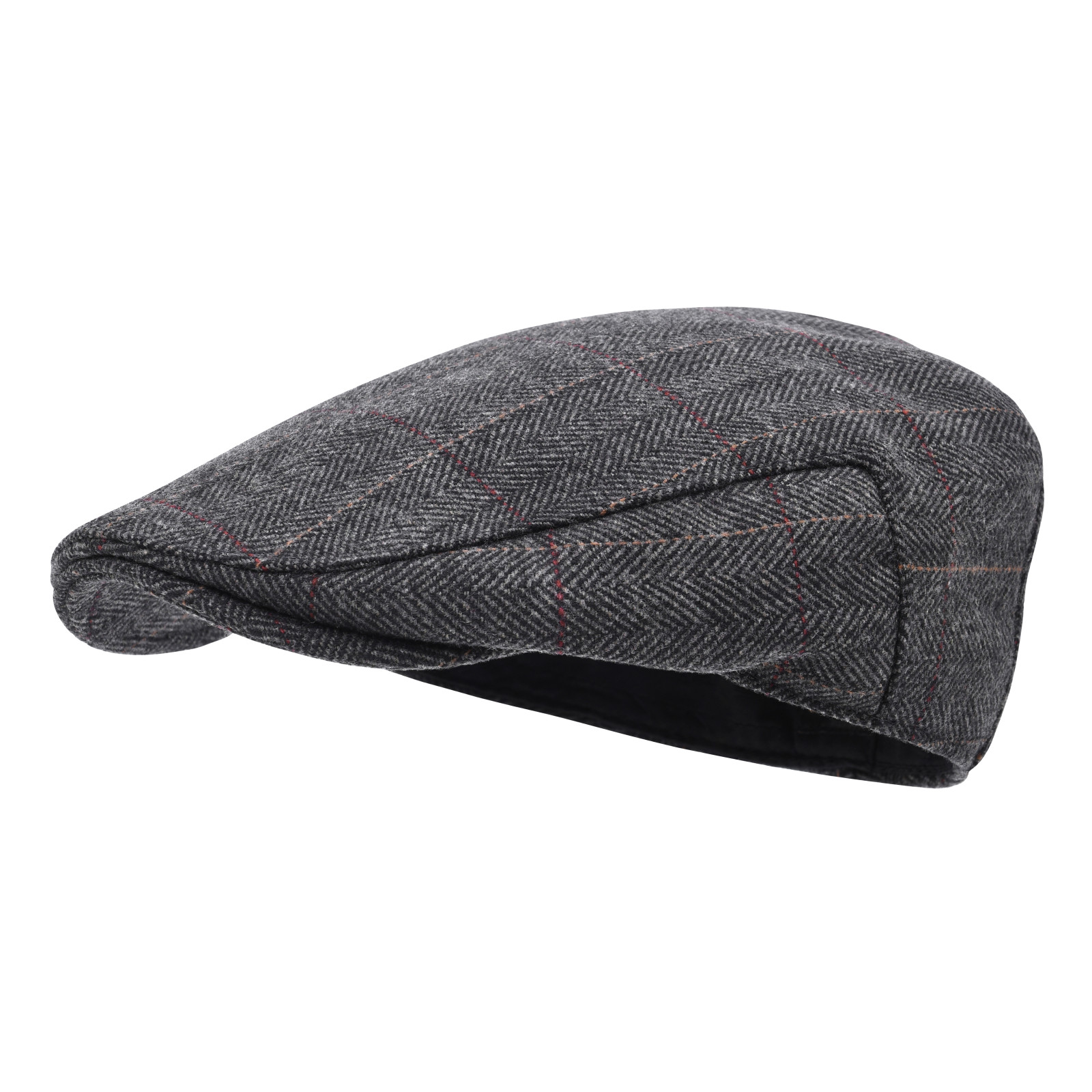 STARANCE Chapeau de journal plat à chevrons pour hommes, mélange de laine, casquette Gatsby Cabbie