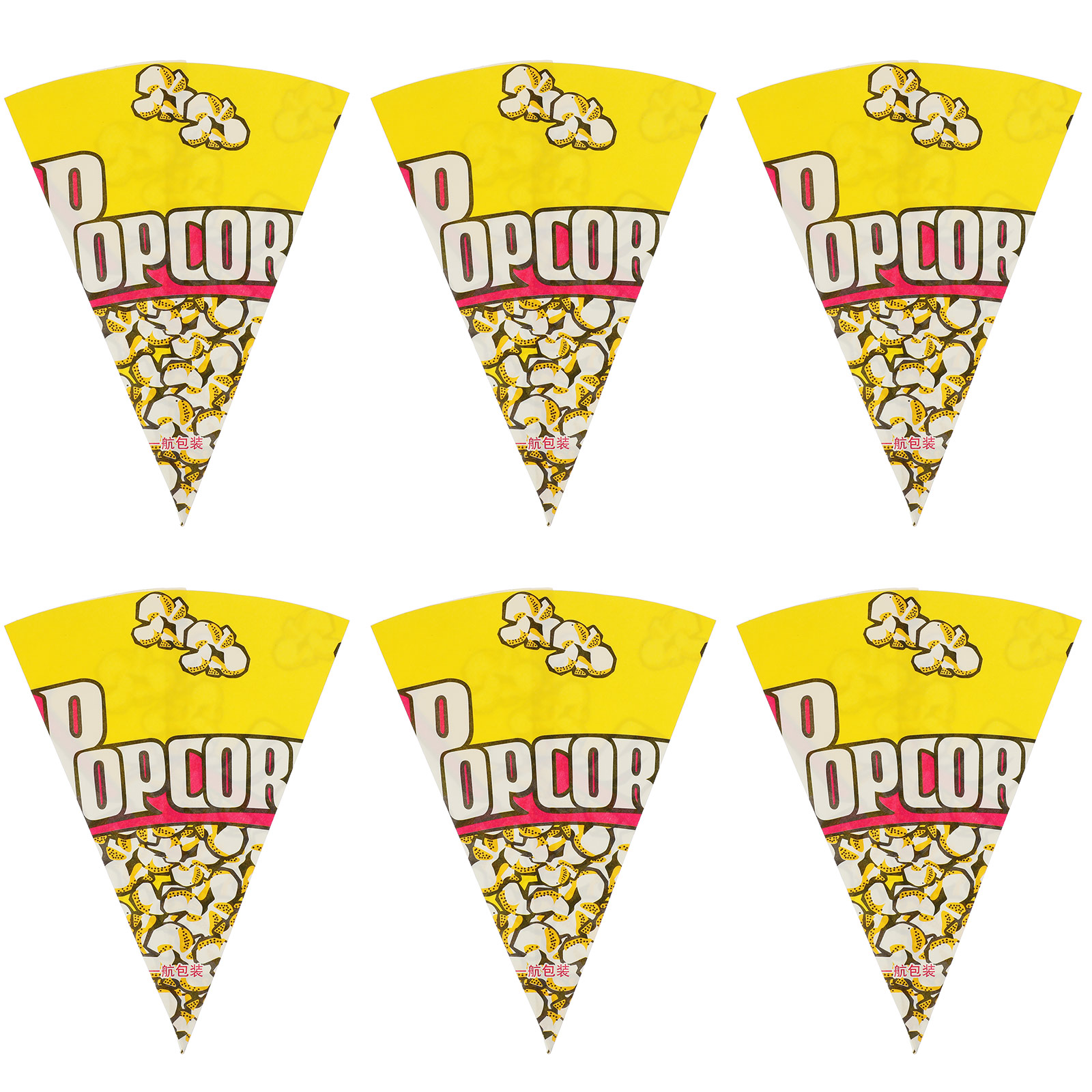 50 Buah Kantong Kertas Popcorn Tas Bioskop Kemasan Topi Penyimpanan Topi Bisbol Bungkus Liner Kantong Mini
