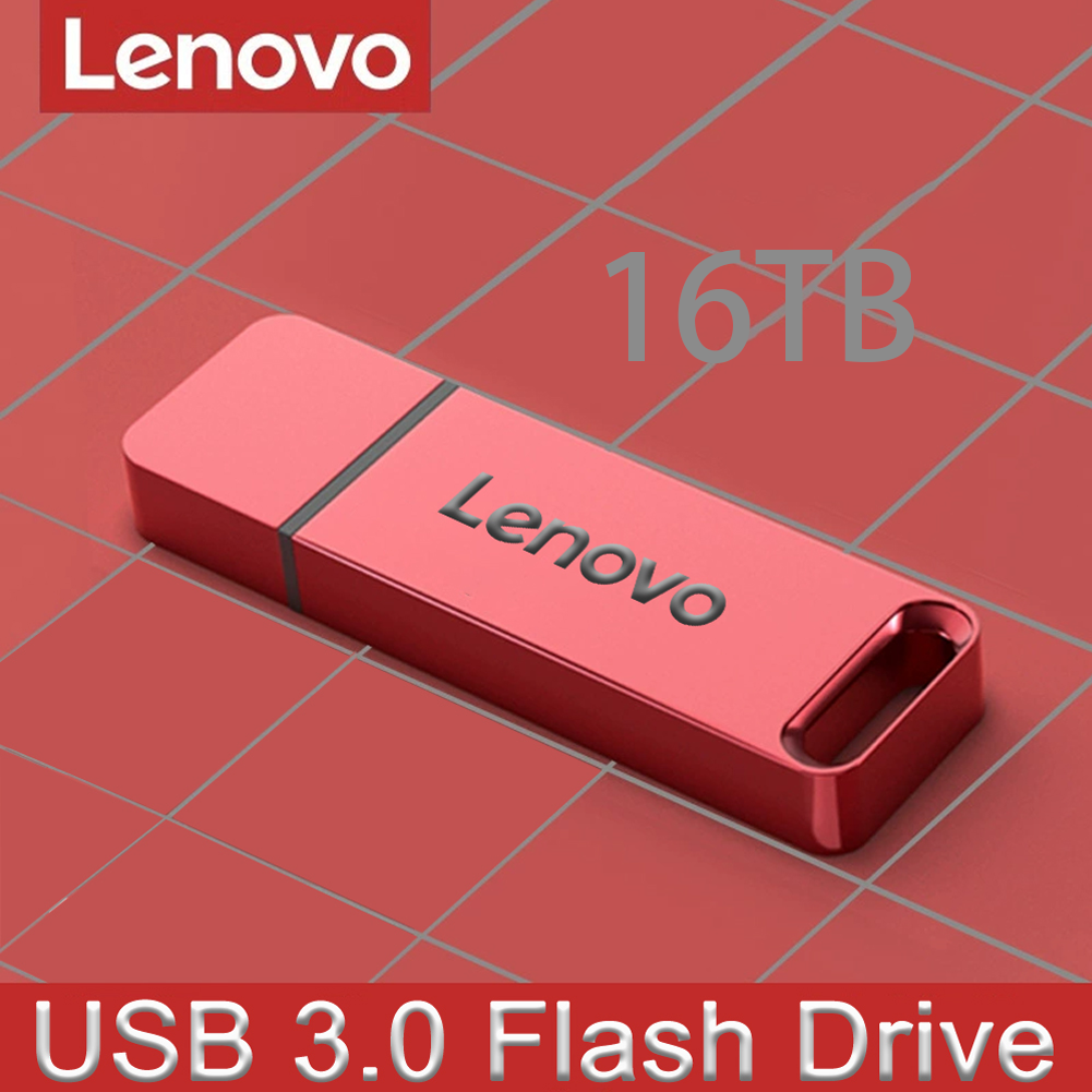 Lenovo-unidades Flash USB de 16TB, unidad USB 3,0 de Metal, 8TB, OTG, Pendrive de alta velocidad, Ssd portátil, 4TB, 2TB, recuerdos Usb para ordenador portátil y PC