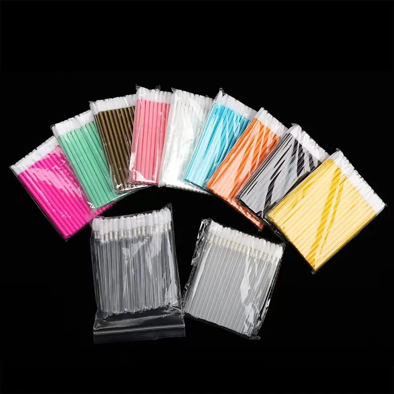 100 Stuks Lippenstift Wands Set Cosmetische Makeup Tools Make Up Kwasten Lash Extension Mascara Applicator Wegwerp Lip Borstel Wimper