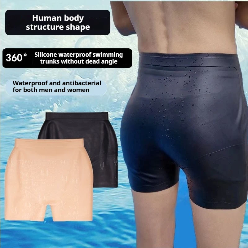男性と女性のための防水シリコンスイミングパンツ,サーフィンショーツ,ラバーパンツ,海辺での水泳,ボクサーパンツ,月経保護,サーフィンショーツ