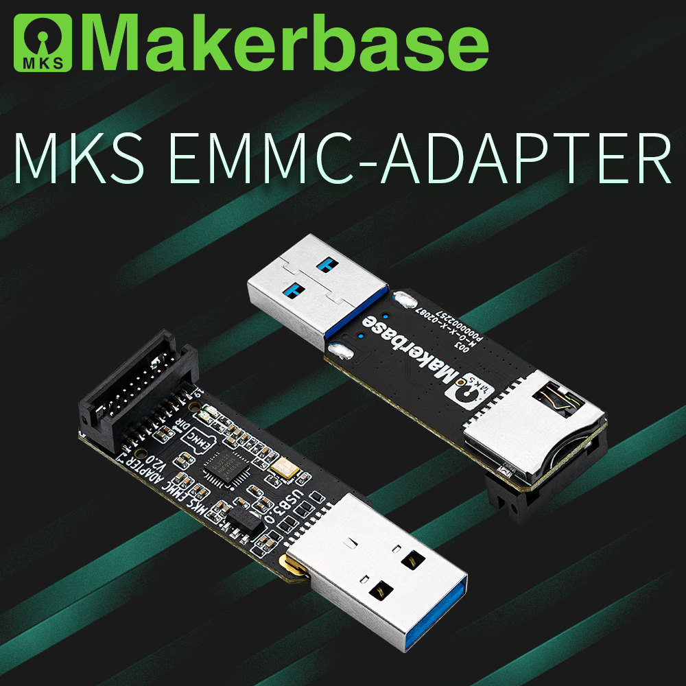Makerbase MKS EMMC-ADAPTER V2 en EMMC32GB USB 3.0-lezer voor MKS EMMC-module Micro SD TF-kaart MKS Pi MKS SKIPR