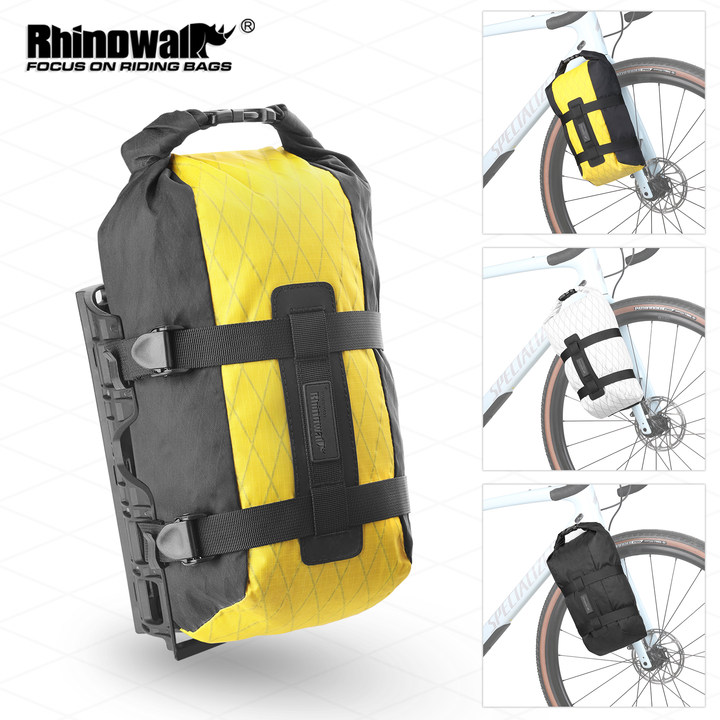 Rhinowalk Torba na przedni widelec rowerowy 6,5 l Wodoodporna torba rowerowa z podstawą montażową Bagaż podróżny Akcesoria rowerowe