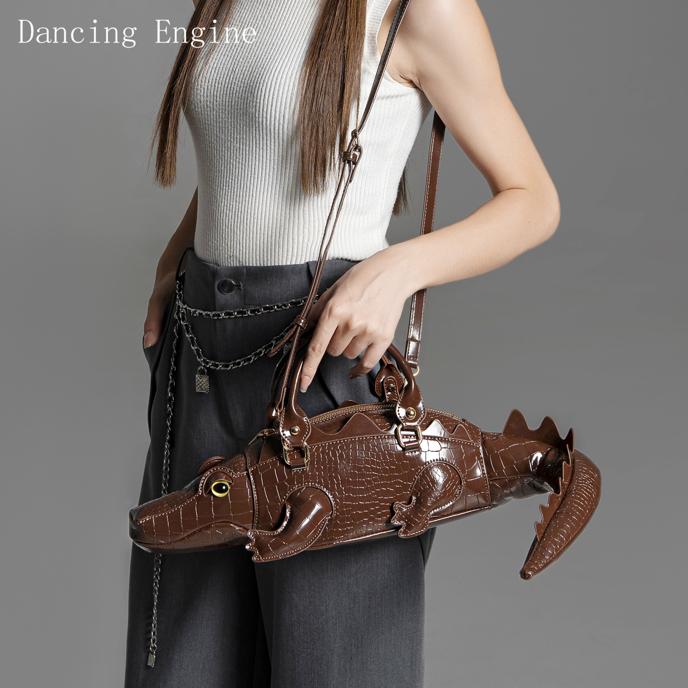 Monederos y bolsos de diseñador de lujo para mujer, bolso de piel sintética, bolsos hechos a mano de alta calidad, bolso de hombro con forma divertida