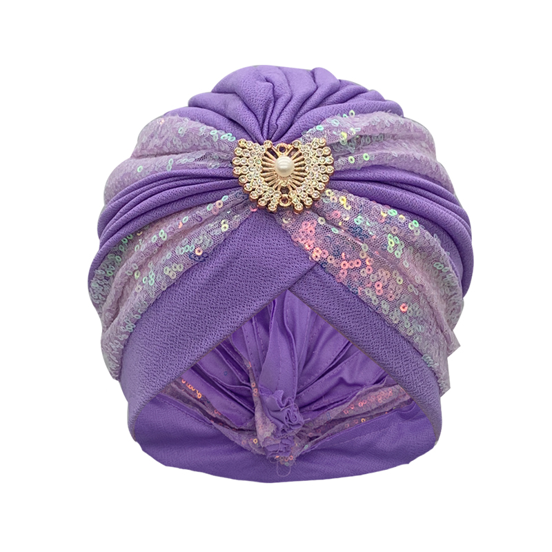 Moda paillettes cappello turbante pieghettato foulard musulmano cofano donna Head Wraps African Party copricapo Nigeria Wedding Gele