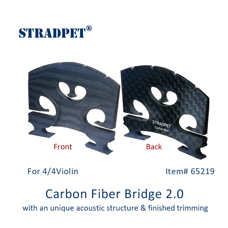 STRADPET-Carbon Fiber Bridge 2.0 com uma estrutura acústica única, acabamento