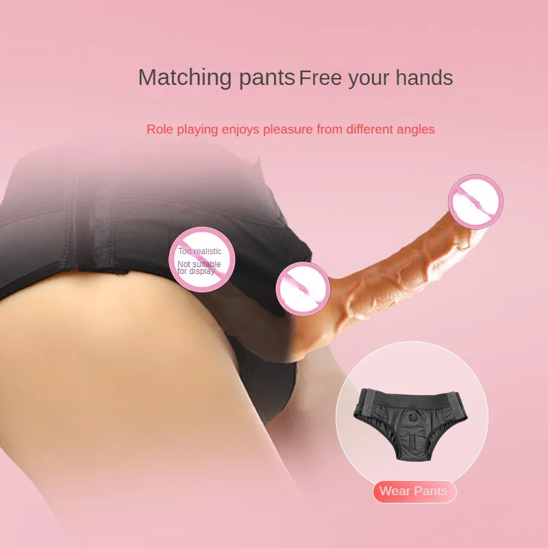 Dildo dapat dipakai kepala ganda dengan Vibrator G Spot mainan seks Stimulator vagina untuk wanita Gay dua pemain permainan masturbasi wanita
