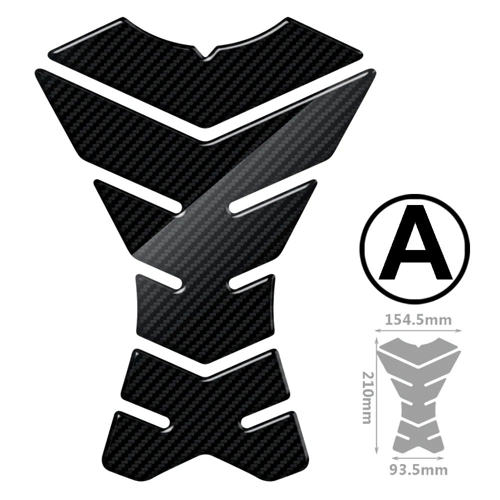 Adesivo de proteção para tanque de motocicleta, adesivo universal com aparência de carbono para kawasaki honda yamaha suzuki aprilia benelli