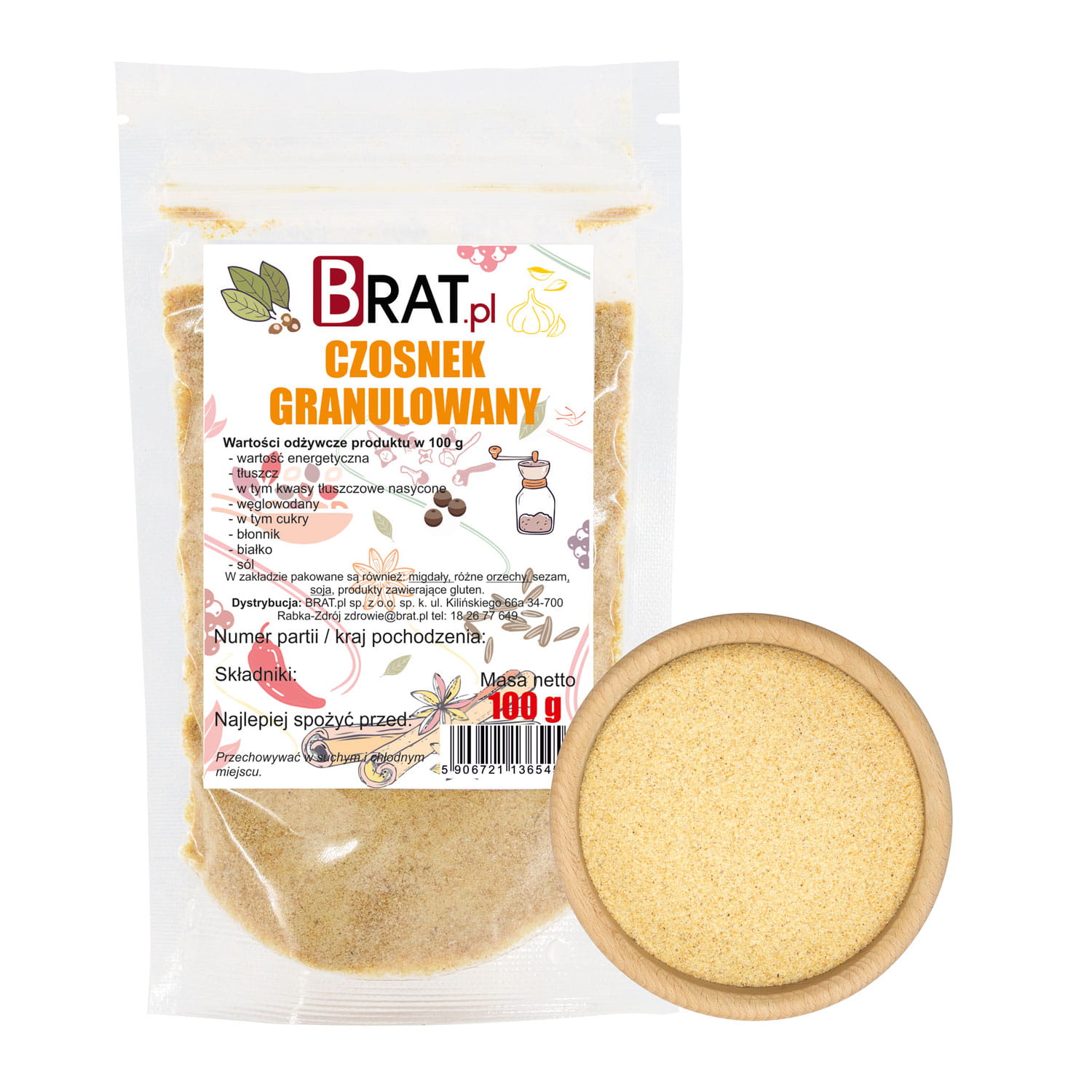Czosnek granulowany 100g