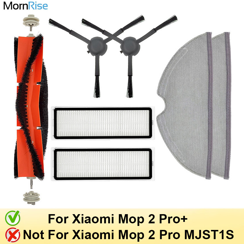 Per accessori Xiaomi MI Robot Vacuum Mop 2 Pro+ BHR4707GL STYTJ02ZHM muslimah, pezzi di ricambio per aspirapolvere xiomi mijia 1t, Kit di ricambio pennello, filtro, panno per mocio