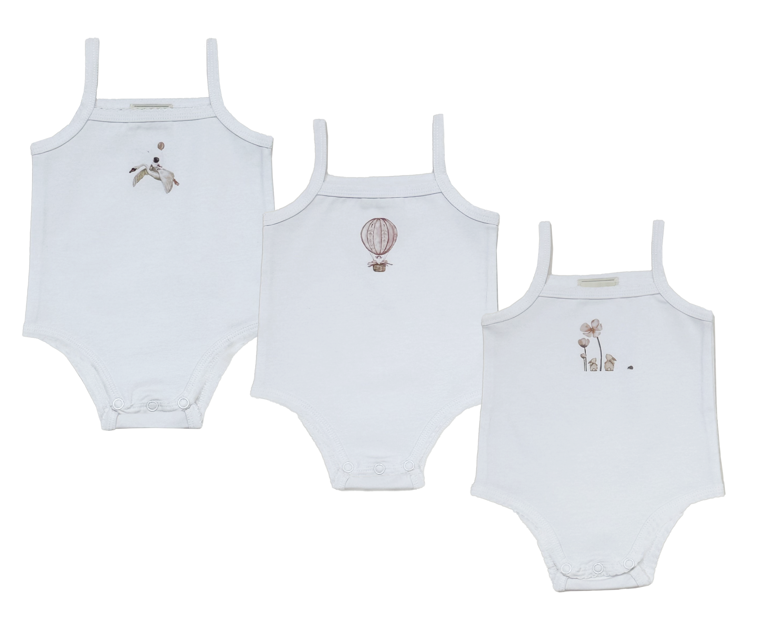Коллекция семейных комплектов пижам из хлопка с принтом Ali layette SS26: комбинезоны и комплекты