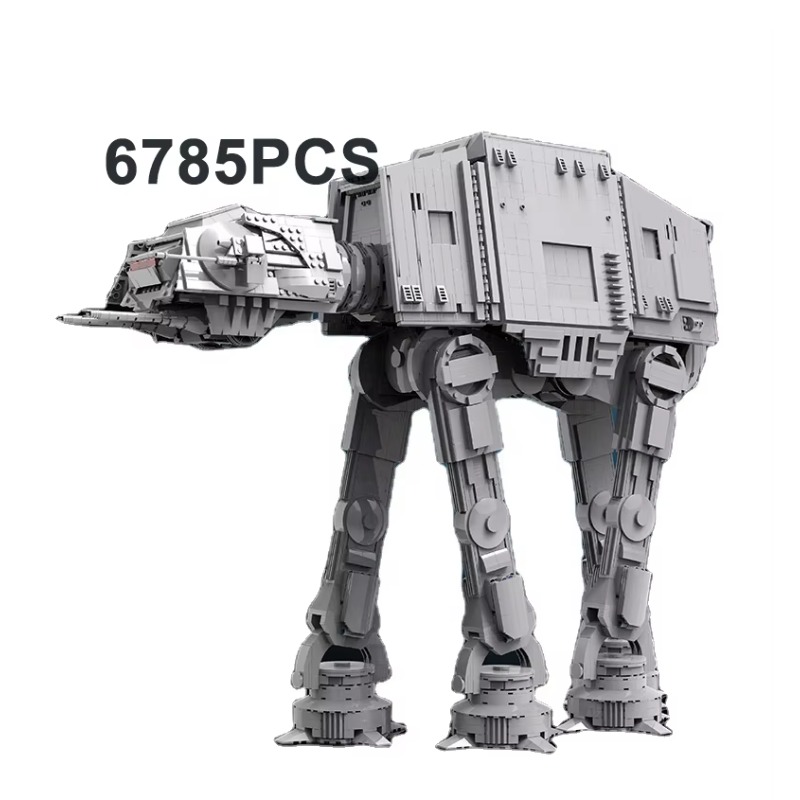 KING 6785 шт., игрушки со звездным планом, моторизованная модель UCS AT-AT Walker, совместимая с 05050, строительные блоки, кирпичи, рождественские подарки для детей