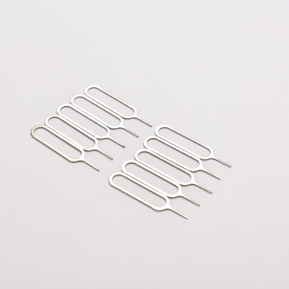 10 ชิ้น/เซ็ตซิมการ์ดถาดกําจัด Eject Pin Key เครื่องมือเข็มสแตนเลสสําหรับ Huawei สําหรับ IPhone IPad Samsung