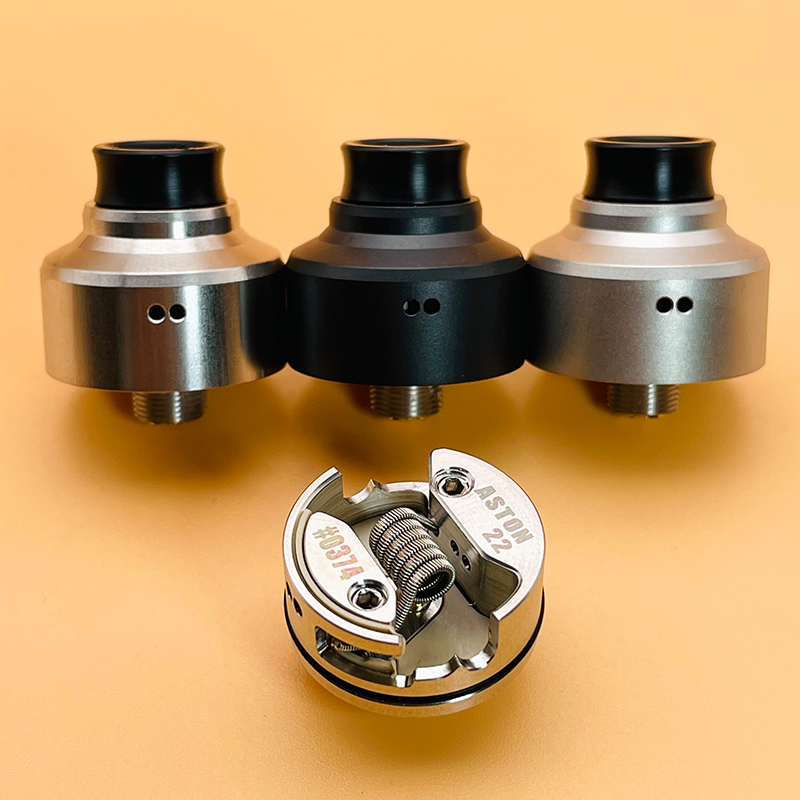DSX Aston 22 RDA MTL Zerstäuber Single Coil Rebuildable Vape Tank mit Squonk BF PIN BF Pin 22 mm Durchmesser für 510 Vape BOX Mod