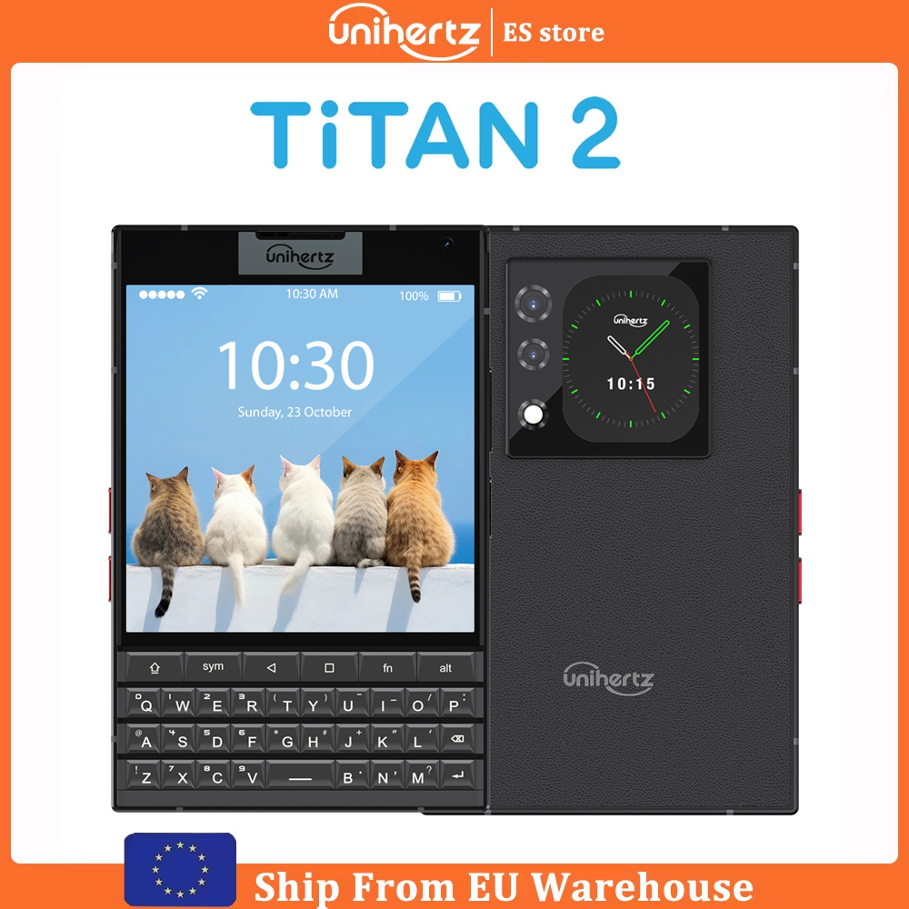 Unihertz Titan 2 5G Smartphone Android 15 con teclado físico pantalla Dual 512GB 12GB 50MP 32MP cámara dimensión 7300 Dual SIM
