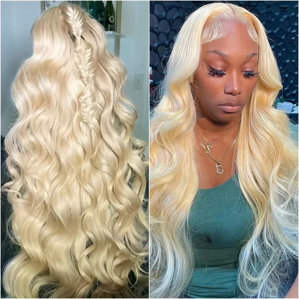 613 Honingblond 13x4 13x6 HD Transparant Kant Frontale Pruik Braziliaanse Body Wave Kanten Voorkant Pruiken Echt haar 200% Voorgeplukt 40 In