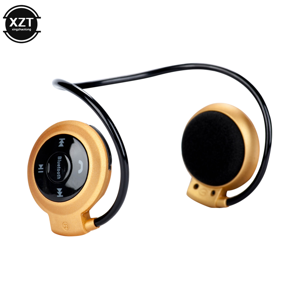 Neue Sport Drahtlose Bluetooth Kopfhörer Stereo Kopfhörer MP3 Musik Player Headset Ohrhörer Micro SD Karte Slot Freisprecheinrichtung Mikrofon