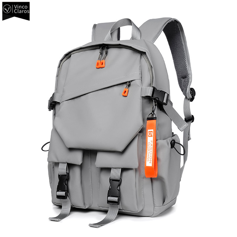 Mochila VC de lujo para hombre, mochila para ordenador portátil 15,6 de alta calidad, bolsa de viaje impermeable de alta capacidad, mochilas escolares de moda para hombre