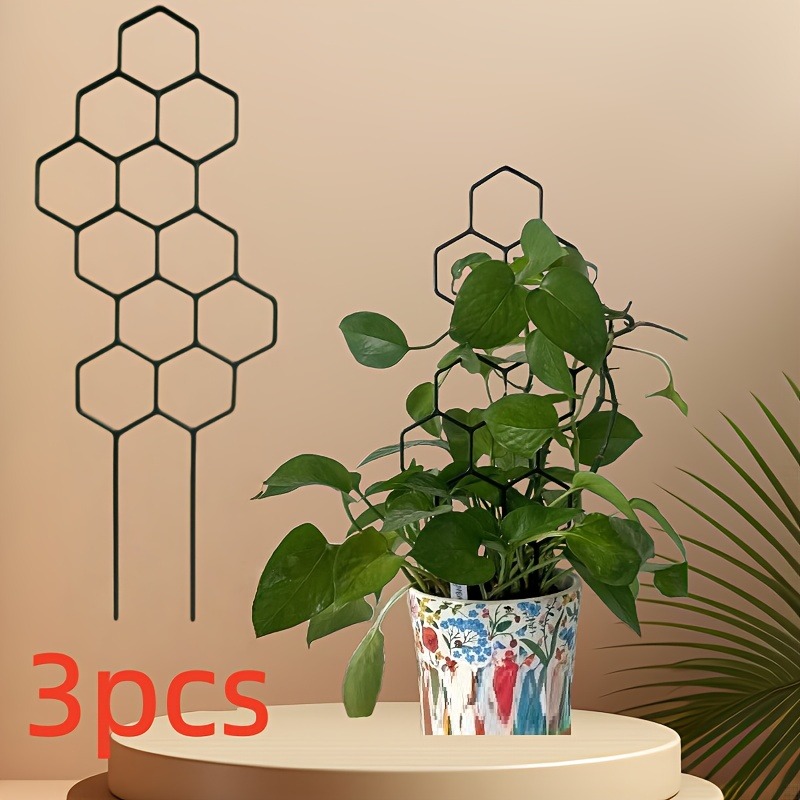 3Pcs Plant Support Frame Climbing Rack Suitable for Plant Shaping/Designing/Fixing Garden Decor Outdoor Planters Indoor Planters