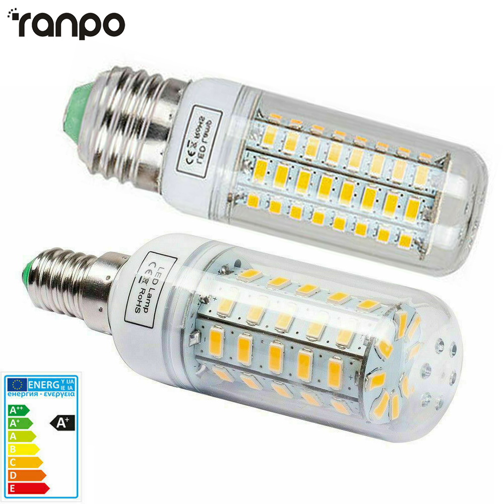 7-15W E27 หลอดไฟ LED E14 LED SMD5730 220V หลอดไฟข้าวโพด 24 36 56 72LEDs Lamparas LED Chandelie สําหรับตกแต่งบ้าน Ampoule LED LIGHT