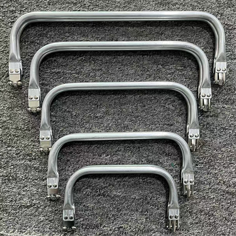 10 szt. Metalowe zapięcie do torebki typu kiss clasp, aluminiowa rurka, uchwyt do torebki, rama do torebki, klamra do torebki tkanej, akcesoria DIY, elementy metalowe, długość 16-30 cm